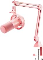MAONO PD200W Hybrid Wireless Podcast Microphone for PC, Dynamic XLR USB Mic | Desktop Stand Mic with Software, Noise Cancellation, for Vocal Recording, Streaming, Content Creation, Home Studio, Pink