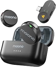 MAONO Wave T5 Wireless Lavalier Microphone for iPhone15/16/17 Android Phone