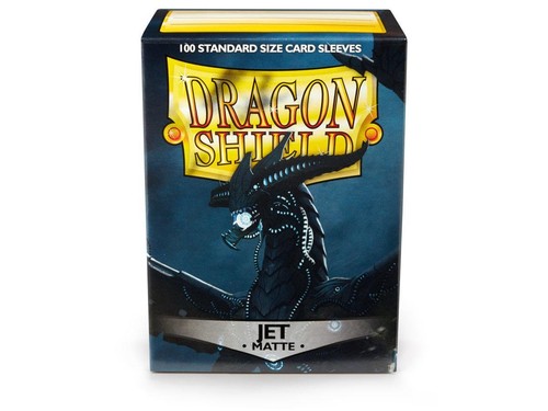 Matte Jet 100 ct Dragon Shield Sleeves Standard Size