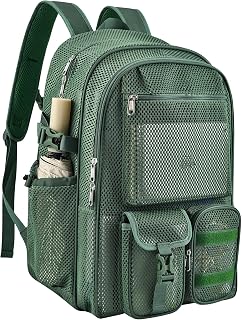 Mesh Backpack Heavy Duty Large College Bookbag for Adult