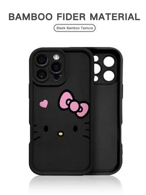Miniso Cute Hello Kitty Pattern Phone Case Compatible With IPhone 14 13 12 Pro Max 11 XS XR 8 PlusShockproof Soft TPU Full Coverage Protective Cover, Lovely Cartoon Kawaii Aesthetic Phone Shell For Girls Women, Scratch Resistant Slim Fit Phone Protector