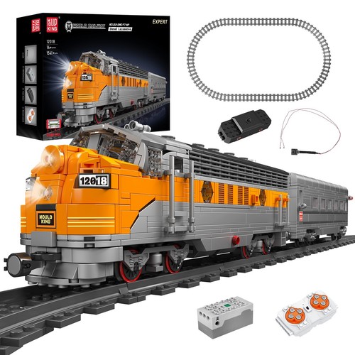 Mould King 12018 Diesel Locomotive Train Railway Remote Control Building Block