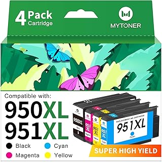 MYTONER 950XL 951XL Ink Cartridges Combo Pack Replacement for hp 950 951 M2