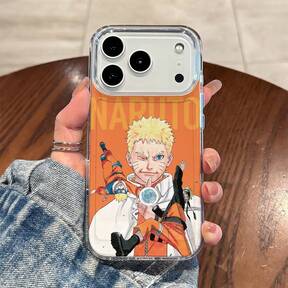 Naruto Uzumaki Seventh Hokage Rasengan Character Print With Big NARUTO Letter & Kurama Seal Logo Phone Case Compatible With Iphone Pro/ Pro Max/17/17 Pro/17 Pro Max/17 Air/16/15/14/13/12/11/X Series Iphone Pro Max Case Iphone Pro Case Iphone 17 Case Th