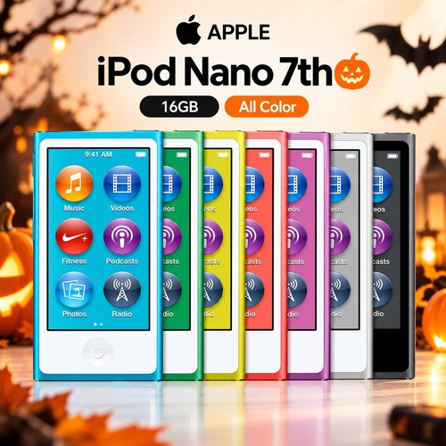 🔥New Sealed🔥Apple iPod Nano 7th 16GB All Colors Bluetooth MP3 Players US Stock