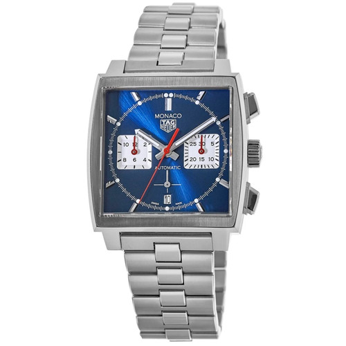 New Tag Heuer Monaco Chronograph Automatic Blue Men's Watch CBL2111.BA0644