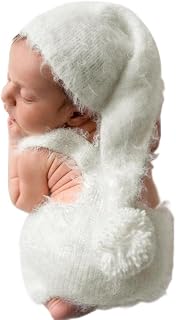Newborn Baby Photo Props Hat & Romper for Baby Boy Picture Photo Costume