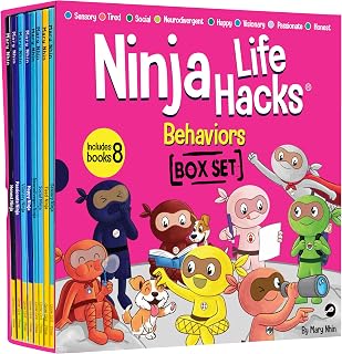 Ninja Life Hacks Behaviors 8 Book Box Set, (Books 88-96: Neurodivergent, Sensory, Social, Tired, Visionary, Happy, Passionate, Honest)