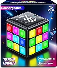 Niufunmal Rechargeable Puzzle Cube with Games, 15 Fun Memory & Speed Games