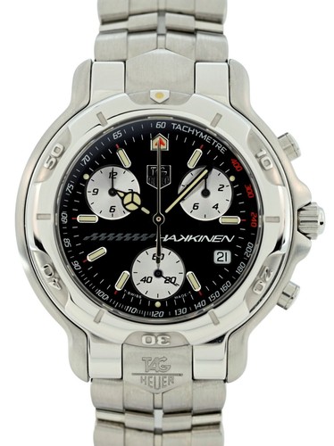 NOS Tag Heuer 41mm Vintage 6000 Series Limited Edition Hakkinen B+P Watch CH1114