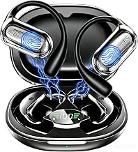 Open Ear Earbuds – Hi‑Fi OWS Noise‑Cancelling Earphones, AI Optimized Audio | Open Ear Headphones with Real-Time Translation, Ergonomic Earhook, IPX7 Waterproof & LED Display, Ideal for Daily Sports