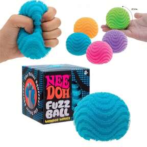 pc Fuzzy Ball Squeeze Music Slow Rebound Stress Relief Toy, Ripple Furry Surface Soft Touch Release Ball $4.00 25% OFF