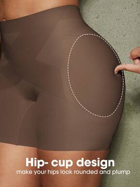 pc Women's Waist-Cinched Butt-Enhancing Shapewear Panties, Non-Removable Butt Pads Butt-Sculpting Body Shaper $0.46 Flash Sale