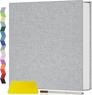 Popotop Photo Album Self Adhesive Scrapbook Album for 4x6 5x7 8x10 Pictures DIY Photo Book as Scrapbooking Supplies Kits, Birthday Gifts for Women Mom Wedding Baby Family Travel