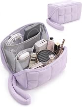 ProCase Travel Electronic Organizer Pouch, Puffy Tech Pouch - M, Lavender