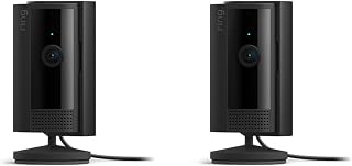 Ring Indoor Cam, Home or business security in 1080p HD video, 4-pack, Black