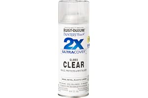 Rust-Oleum Painter's Touch 2X Ultra Cover Spray Paint, Gloss Black | Indoor and Outdoor Surfaces (Metal, Wood, Plastic), Fast Dry, Durable, Sprays from Any Angle, Comfort Tip, Oil Based