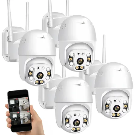 Set X4 Camara Seguridad Inalambrica Ip Wifi P2p Vision Nocturna A-12 Smart Tech