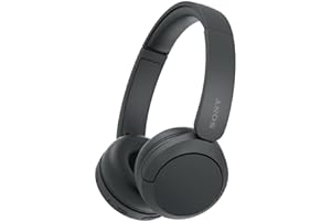 Sony WH-CH520 Wireless On-Ear Bluetooth Headphones with Microphone, Blue | Comfortable Lightweight Design, Up to 50 Hrs Battery with Quick Charging, Multipoint Connection, Clear Calls, Swivel design