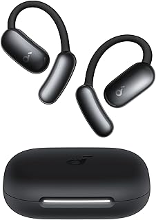 Soundcore AeroFit 2 by Anker Open Ear Earbuds, Open Ear Headphones, Earbuds | Real-Time Translation, 4 Adjustable Positions, 42H Playtime, Rich Bass, Hi-Res, IP55, AI Clear Calls, Wireless Charging