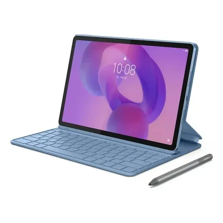 Tablet Lenovo Idea Tab 8gb 128gb Android 15 Con Teclado + Lápiz, Color Polar Blue