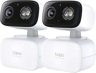 Tapo 2K Indoor/Outdoor Pan/Tilt Wired Security Camera, C217(2-Pack)
