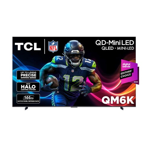 TCL 98" QM6K Series QD Mini LED 4K Smart Google TV 98QM6K 144Hz Dolby Vision