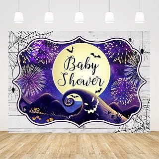 Ticuenicoa Halloween Baby Shower Backdrop Nightmare Spooky Hill 7x5ft