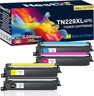 TN229XL Toner Cartridge Replacement for Brother TN229 Series 4 Pack