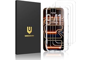 UNBREAKcable 3-Pack Screen Protector for iPhone 17 Tempered Glass | Shatterproof, Easy Install, 9H Hardness, 99.99% HD Clear, Bubble-Free, Anti-Fingerprint, Scratch Resistant, Case Friendly