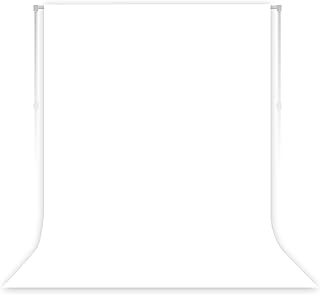 White Photography Backdrop for Photoshoot, Fabric 8x10ft