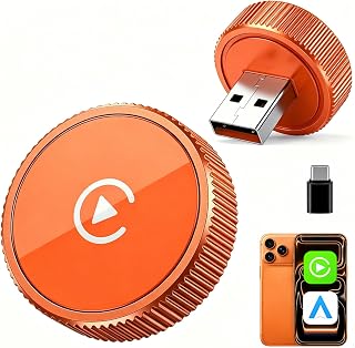 Wireless CarPlay Adapter & Android Auto Adapter, 2-in-1 Dongle, Wired to Wireless Upgrade, Plug & Play, Quick Auto Reconnect, Dual-Band WiFi, Low-Latency Performance, for iPhone & Android, Cars 2016+