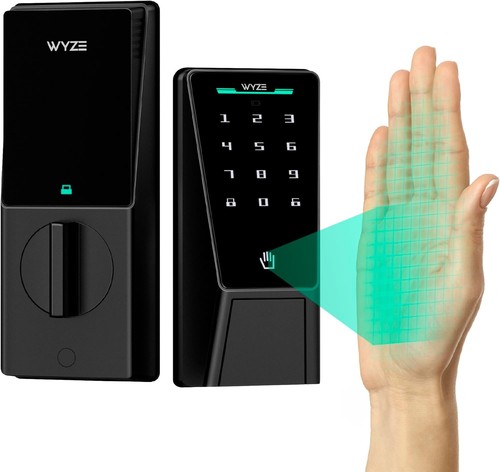 Wyze Palm Lock, Smart Door Lock with Palm Vein Recognition, Keyless Entry Smart