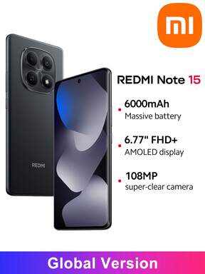 Xiaomi Redmi Note 4G Smartphone Global Version, MediaTek Helio G100-Ultra, 6.77" AMOLED Display, 108MP Main Camera, 6000mAh (Typical) Battery, 33W Turbo Charging, AI Image Editing Tool, Xiaomi HyperOS 2 $197.98 5% OFF