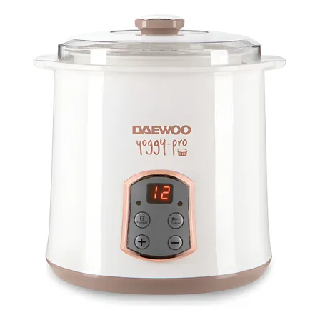 Yogurtera Daewoo Yoggy Pro Con Timer Digital Griego Blanco